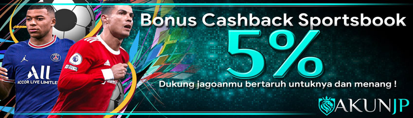 BONUS CASHBACK SPORTSBOOK 5%